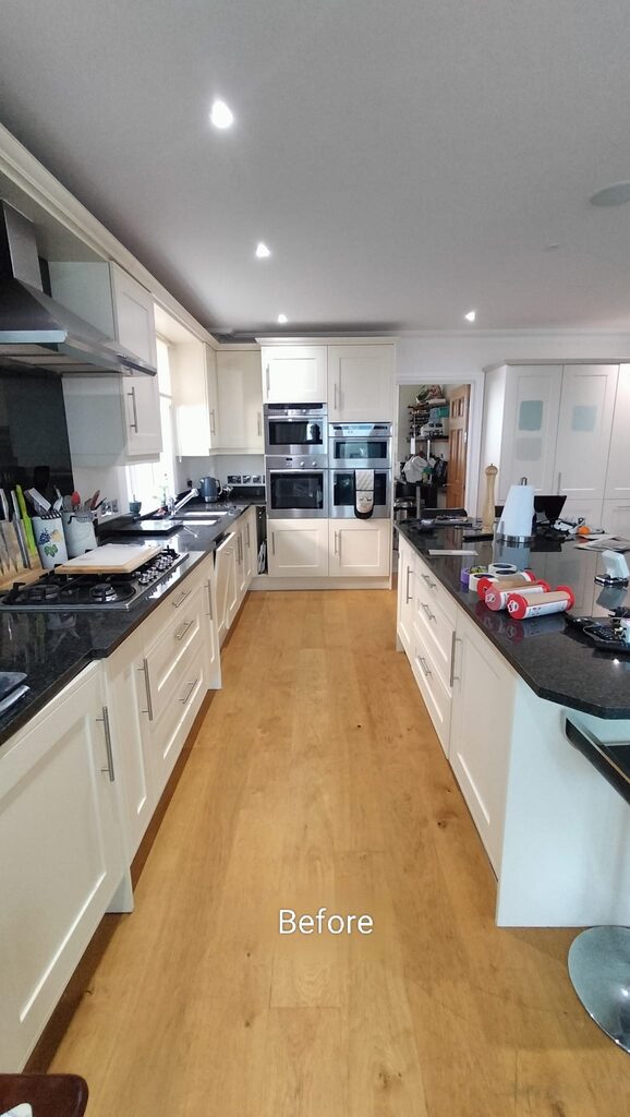 Kitchen in Chandler's Ford SO53, Hampshire before respraying