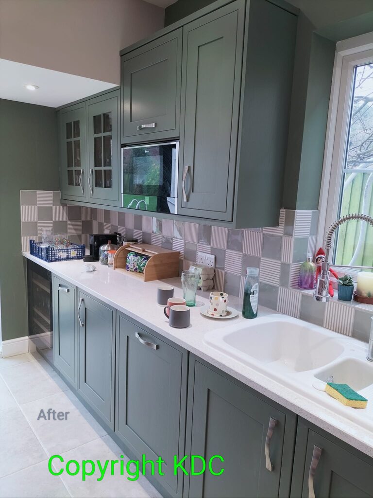 Sprayed kitchen cabinets in Hedge End, Hampshire — after kitchen respray by Kitchen Decorators