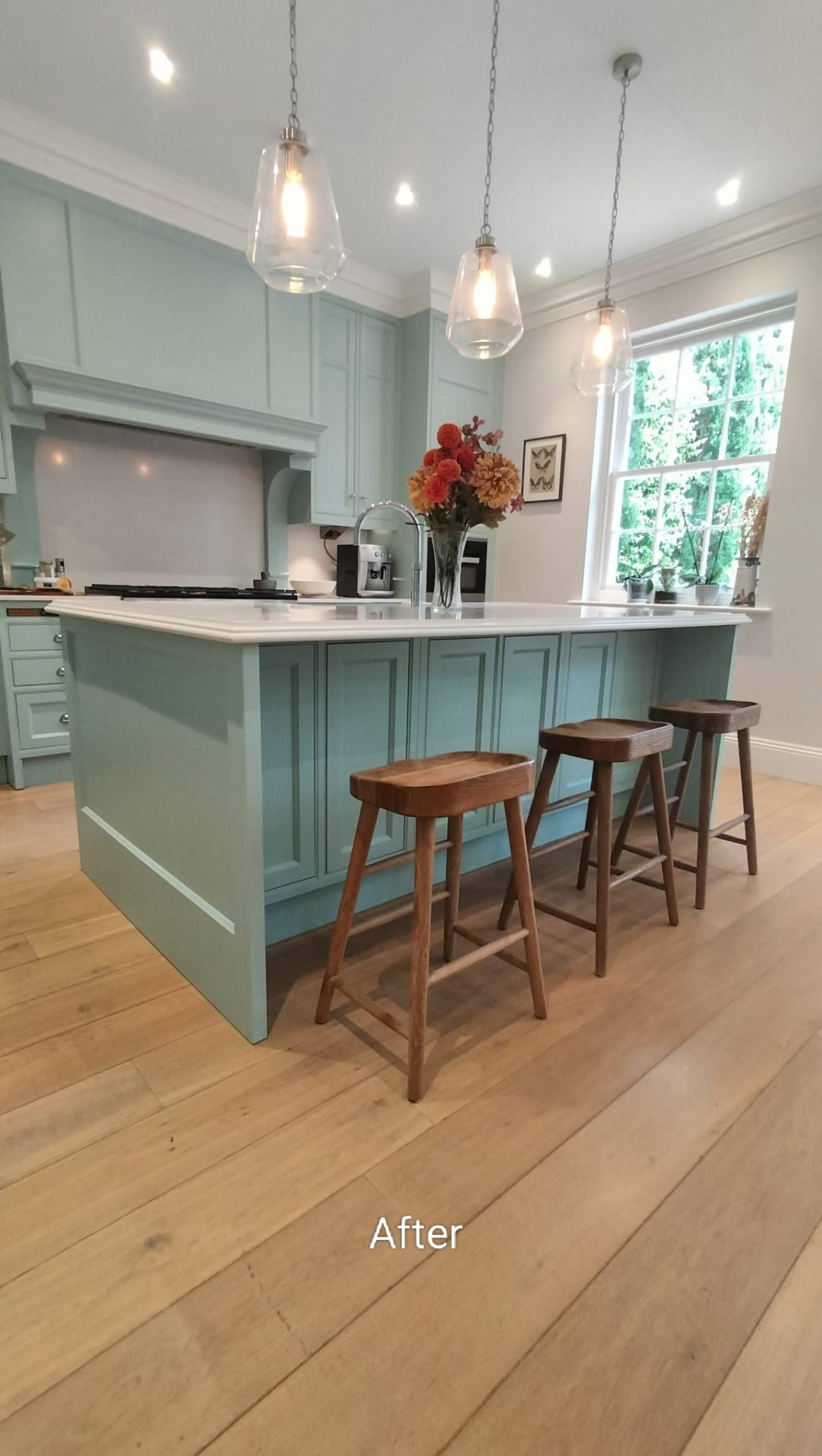Sprayed kitchen cabinets in Southampton, Hampshire — after kitchen respray by Kitchen Decorators