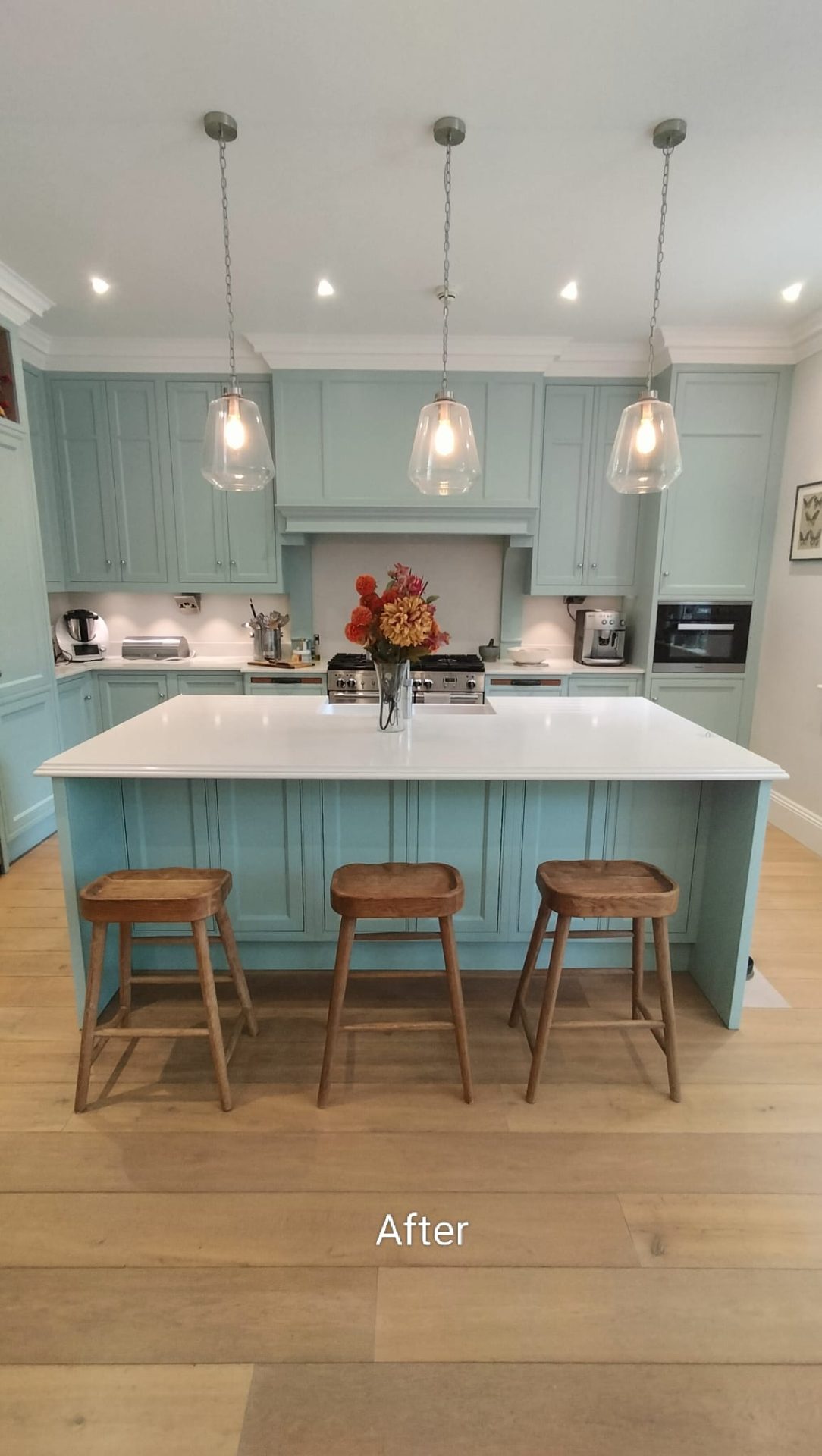 Sprayed kitchen cabinets in Southampton, Hampshire — after kitchen respray by Kitchen Decorators