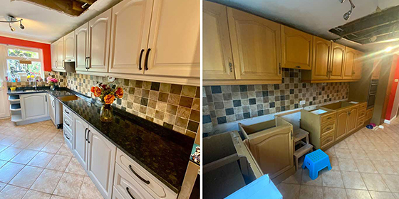 Respray Southampton SO14 Hampshire Colour Little Greene French Dark Grey, supplied By The Kitchen Decorating Co. Fancy a fabulous Kitchen?