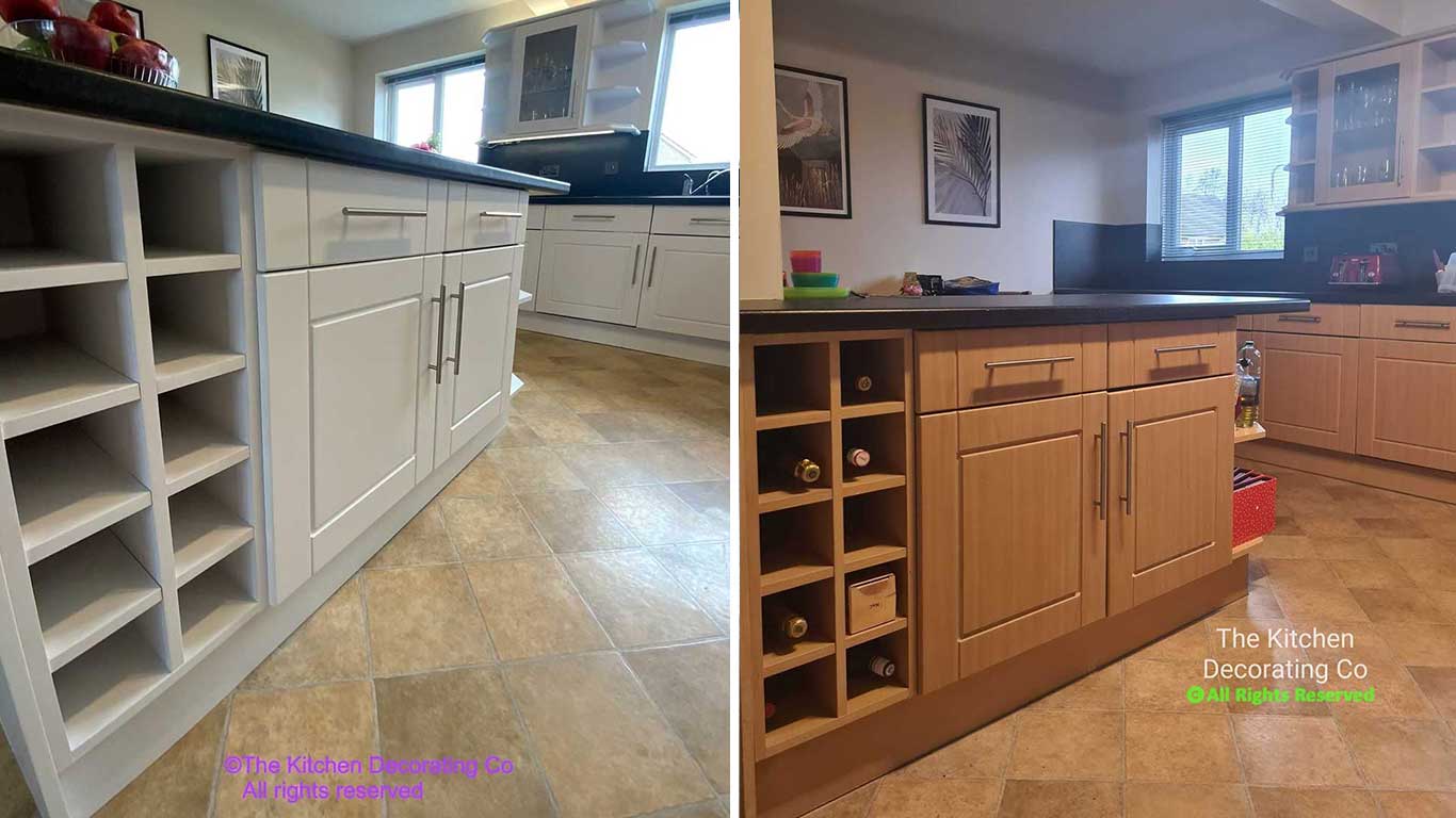 Kitchen Respray Winchester Hampshire SO21 Farrow & Ball Wevet. Respraying Cabinet Painting painters