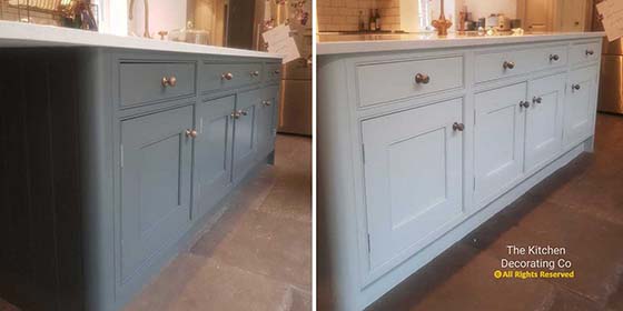 kitchen decorators hampshire kitchen respray farrow & ball down pipe