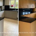 Kitchen Respray Basingstoke, Hampshire RG21 Colour Little Greenes French Dark Grey Respraying Cabinet Painting painters