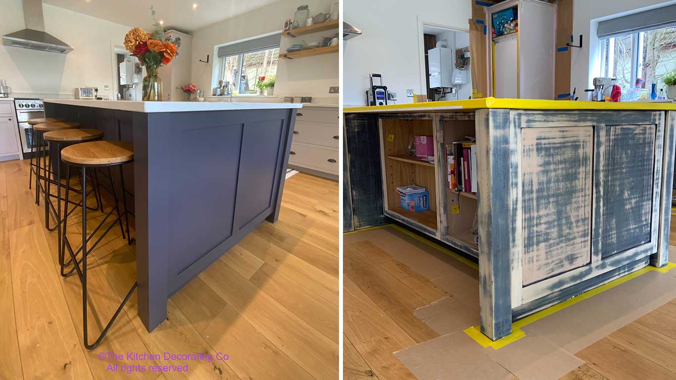 Kitchen Respray Southampton Hampshire SO14 Colour Farrow and Ball Paen Black Resprayers Respraying Cabinet Painting painters